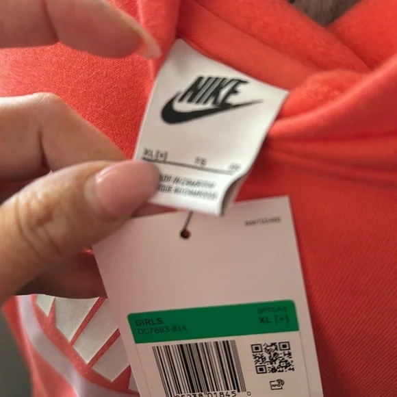 Nike Kids Coral Hoodie in size XL. Nwt - Picture 4 of 5